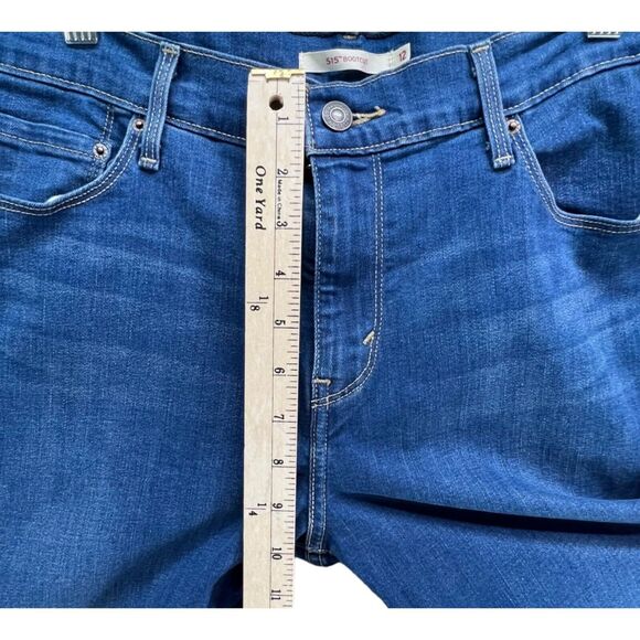 Levis 515 Boot Cut Jeans Womens 12 Blue Medium Wash Mid Rise Stretch Classic - Picture 8 of 16